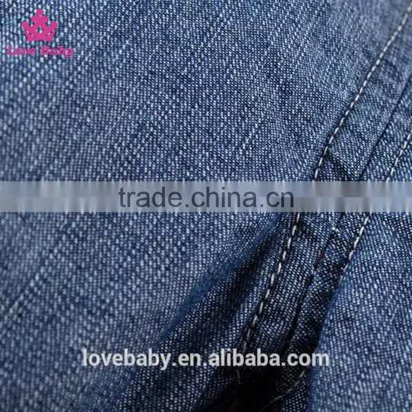 Children Sling Denim Trousers Cartoon Vest Baby Pants Fit 1-2-3T Baby Unisex photo-2