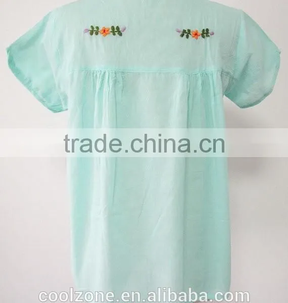 Wholesale Mexico Manufacturers Embroidered Blouse Ladies Blouses photo-4