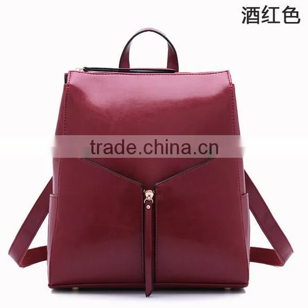 High End Women Vintage Bags pu Bagpack photo-2