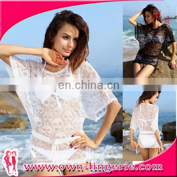 Sexy Women Swimwear Bikini Women Summer Beach Off-shoulder Women Lace Sexy Beach Dress photo-2