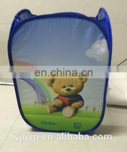 Cheap Customized Foldable Polyester Laundry Basket photo-2