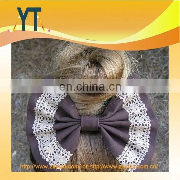 Fashion Korean Designs Fabric Bow,2014 Latest Hot Hair Bow for Adults photo-2