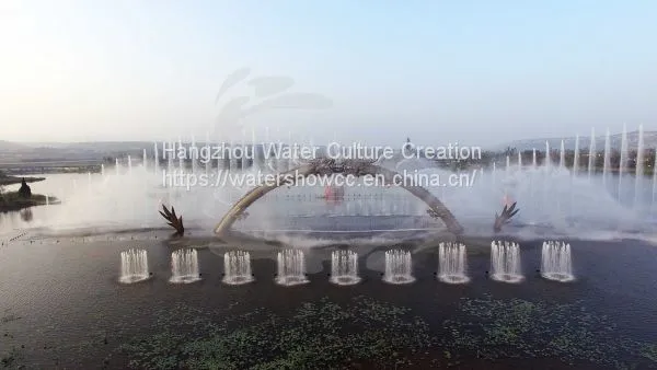 Fountain Show Musioc Dancing Fountian LED Show Fire Show in the River or Lake photo-2