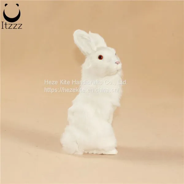 2019 High Quality Simulation Animals Lifelike Rabbit for Home Decoration photo-5