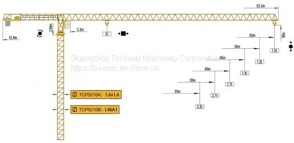 Topless Tower Crane TCP5210 photo-3