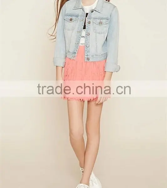 Girls Wearing Short Skirts 2016 Summer Fancy Tassel Fringe Mini Skirt photo-3
