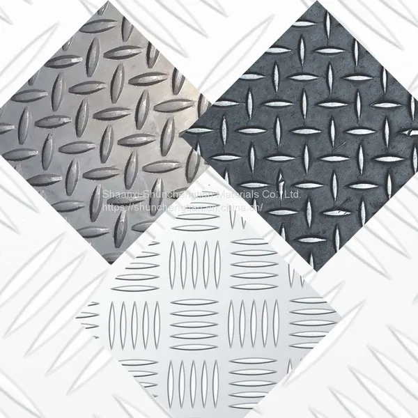 Gray Diamond Pattern Slip Resistance Floor Tread Q235 Ss400 A36 Mild Checker Steel Plate