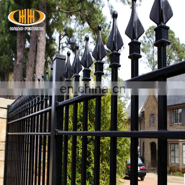 Factory Supply Decorative Spearhead Top Steel Fence Grill photo-5