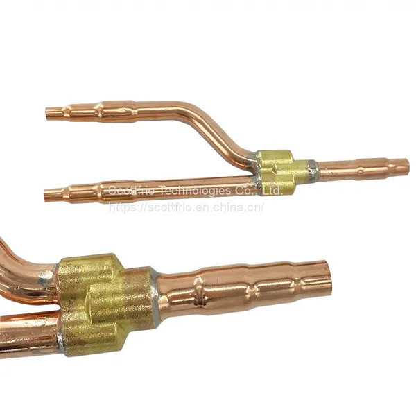 Ce Certification Air Conditioner Branch Joints Disperse Pipe Refnet Pipe Refnet Fittings Copper y Branch Pipe for VRF/VRV System