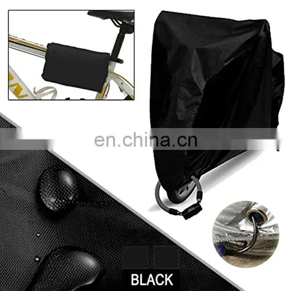 Amazon Hot Sales High Quality Durable Easy Carry Outdoor Waterproof Garden Bicycle Cover With Lock Hole photo-3