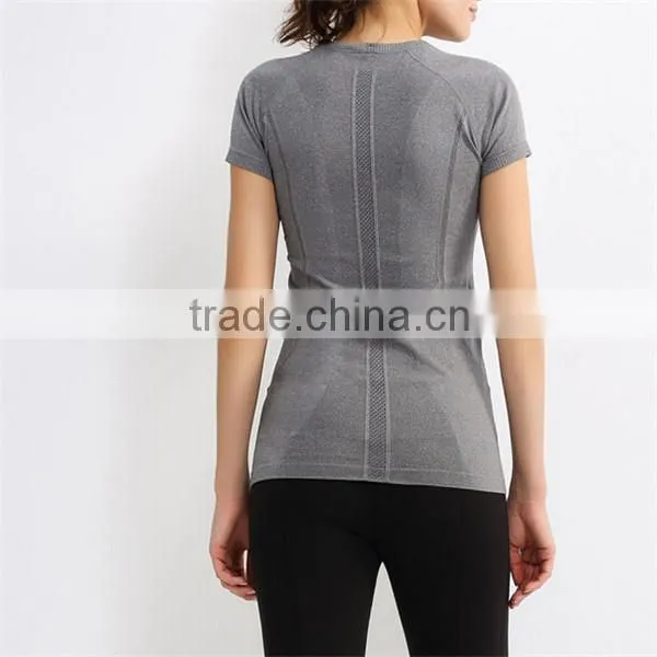 Lights Orange Breathable t Shirt for Girls Sports Wear photo-3