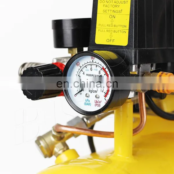 Bison China Portable Small Mini 8 Bar 550 W Oil Free Air Compressor Machine Silent photo-5