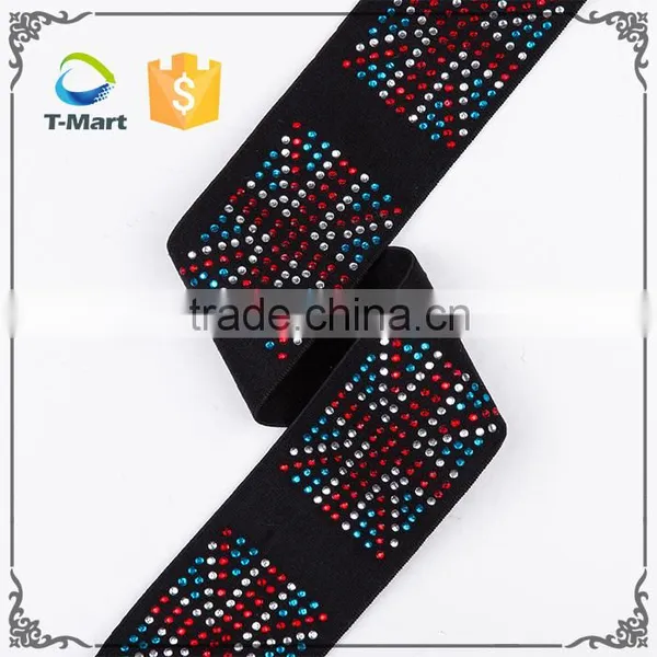 High Quality Spandex Decorative Color Textile Jacquard Fabric Elastic Band photo-2