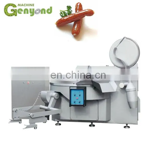 Factory Shanghai Meat Grinder Bowl Cutter Vacuum Stuffer Smoking Oven Automatic Sausage Production Line Making Machine Price photo-4