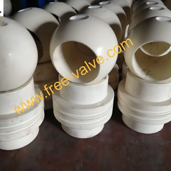 Carbon Steel Bare Stem Ceramic Lined Ball Valve photo-2