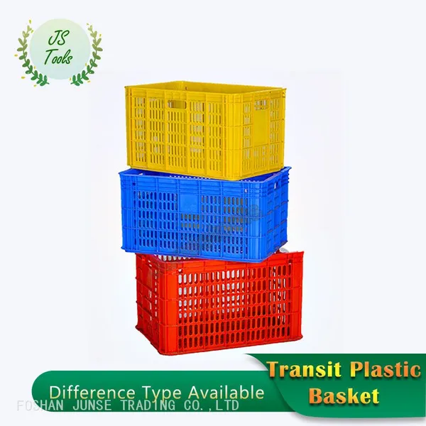 Plastic Basket Turnover Basket Large Square Factory Plastic Frame Turnover Box Express photo-4