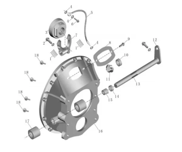 G4700-1004019A4-H Auto Engine Crankshaft Main Bearing Kinglong Bus Rear Crankshaft Bearing photo-4