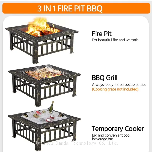 Portable High Quality Fire Pit With Smokeless Wood Burning Feature For Outdoor Patio Garden BBQ Grills Backyard Indoor Use photo-2