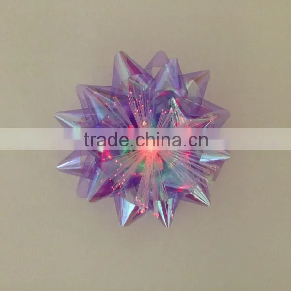 3 Bows per Blister LED Present Ribbon Bow With 7 Colors Change for Christmas Decoration photo-3