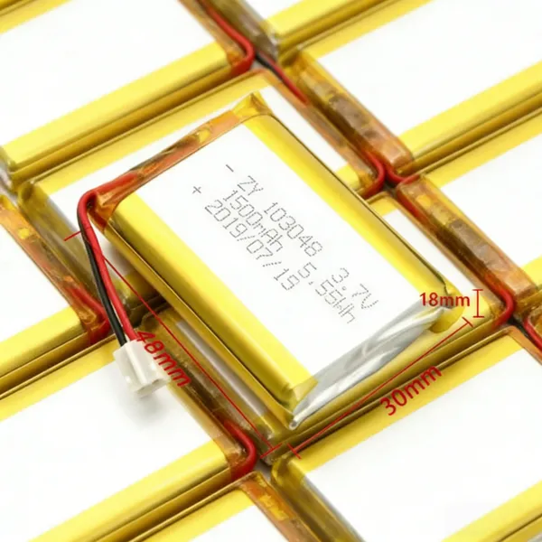 Hot Selling ZonYou Model 103048 Lithium Polymer Battery 3.7V 1500mAh With 500 Cycles Life for Consumer Electronics & Power Tools photo-3
