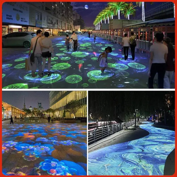 5d Holographic Interactive Light and Shadow Ground Projection, Immersive Naked-eye Wall Projection for Bars, Ktvs, Corridors, Outdoor Banquet Halls photo-2
