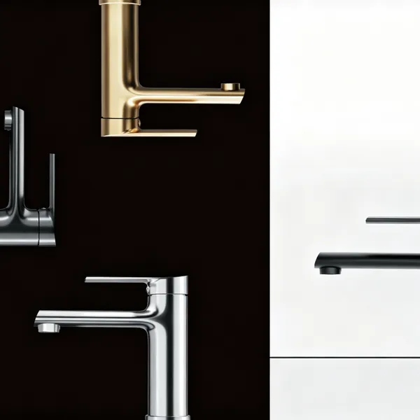 Faucet - Bathroom, Lavatory, Basin, Brass, Chrome Plate, PVD