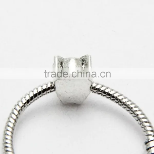 Creative Owl Metal Beads With Hole, DIY Lead Free Nickle Free Bracelets & Necklaces Zinc Alloy Beads Accessories photo-2