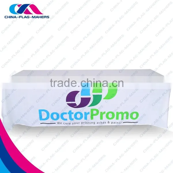 Custom Trade White Conference Table Cover