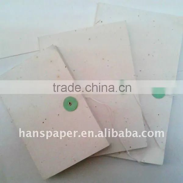 handmade seed paper notebook