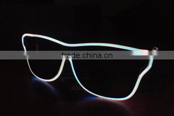 Glowing Party Rave EL Wire Glasses/EL Sunglasses/EL Light Glasses/Lighting EL Glasses photo-4