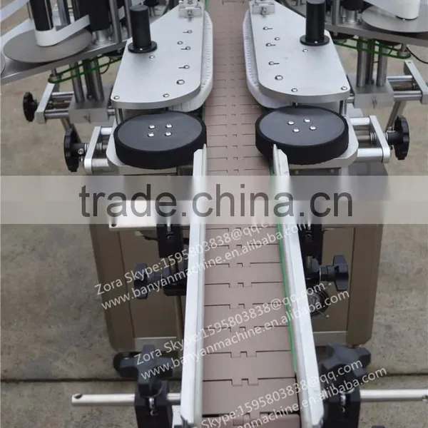 High Speed Adhesive Sticker Automatic Honey Bottle 2 Sides Labeling Machine photo-6