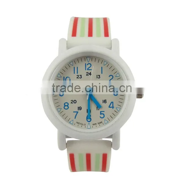 Current New Design Silicone Band Watches Stainless Steel Case Japan Movt Watch Made in China Factory photo-5