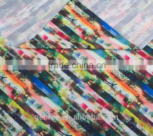 100%polyester Fabric Printing Digital Print Poly Fabric Polyester Crepe Printing Fabric photo-3