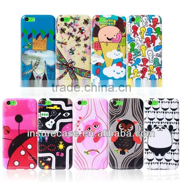 Water-transfer Process Image Printing Tpu Case for Iphone 5c Case