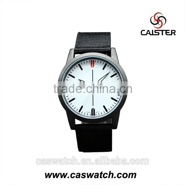 Luxury High Quality Nylon Strap Watch, White Dial Black Strap Men's Watch, Water Resistant Army Style Military Watch photo-3