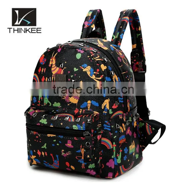 China Suppliers Wholesale Custom Deer Design 3D Print Backpacks photo-2