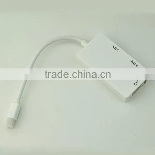 Multifuction Male Mini dp to Female Hdmi Dvi Vga Converter for Laptop photo-3