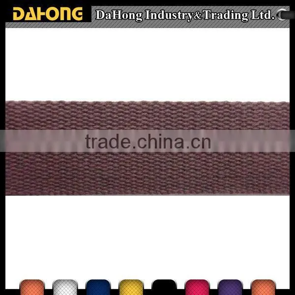 Wholesale Multicolored Stone Washed Woven Cotton Plain Webbing photo-2