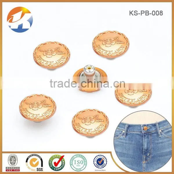 High Grade Copper Custom Made Clothing Button photo-5