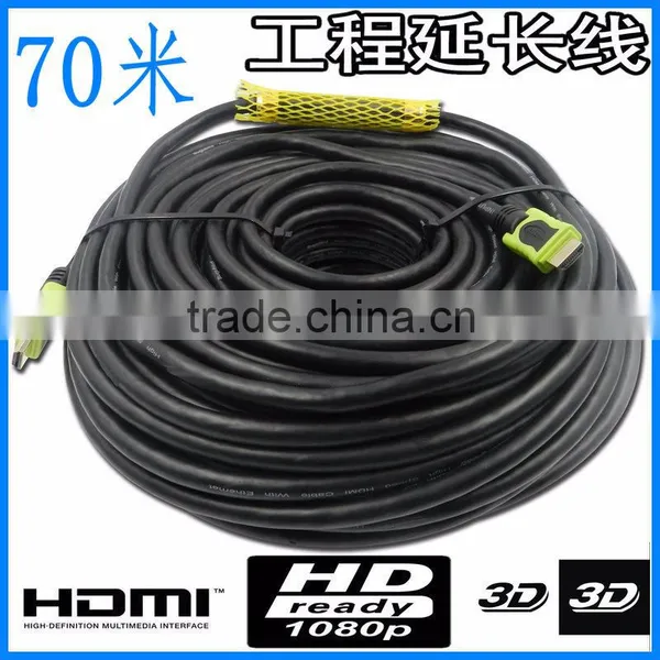 Colorful 1.4V Gold Plated HDMI to HDMI Cable 1080P 3D With Ethernet Blue 50m /60m /70m/80m/90m/100m photo-3