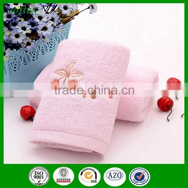 New Zero Twisted Embroidery Zero Twist Terry Cotton Towel With Artificial Cherry photo-6