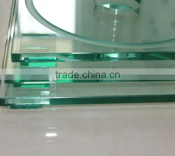 Tempered Glass With Polished Edge / Bullnose Edge Glass / Flat Edge Glass / Bevelled Edge Glass With EN12150 photo-2