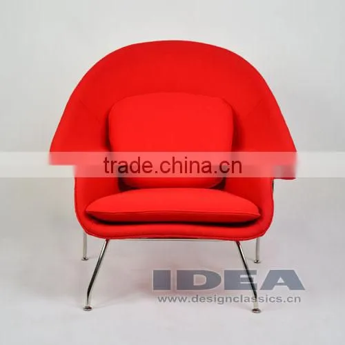 Replica Womb Chair - Red Wool Fabric photo-2