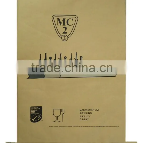 Kraft Paper Laminated pp Woven Bag,Kraft Paper Sack Bags With PP Woven Laminated for Packing Flour, Powder Chemical, Sugar photo-4