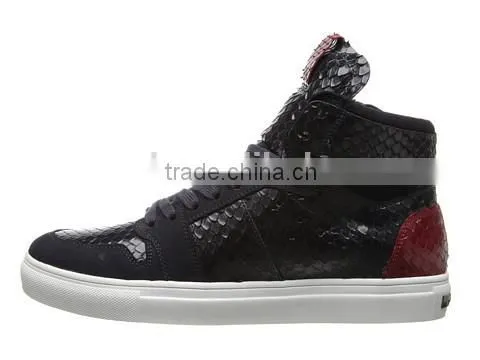 Man's Black&red Fashion Shining Blink Urban Boot