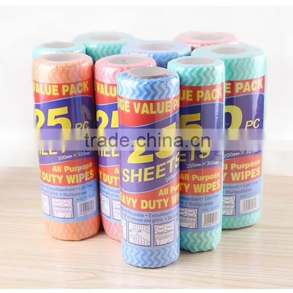 50sheets/roll Household Scouring Pad Kitchen Nonwoven Dish Cloths Cleaning Tools photo-6