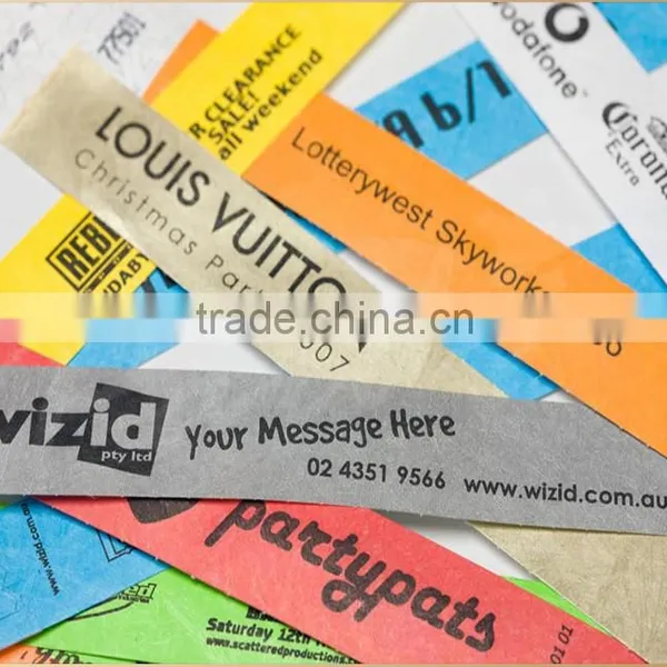 Nightclub Custom Give Away Tyvek Paper Wristbands/bracelets Quality Choice photo-4