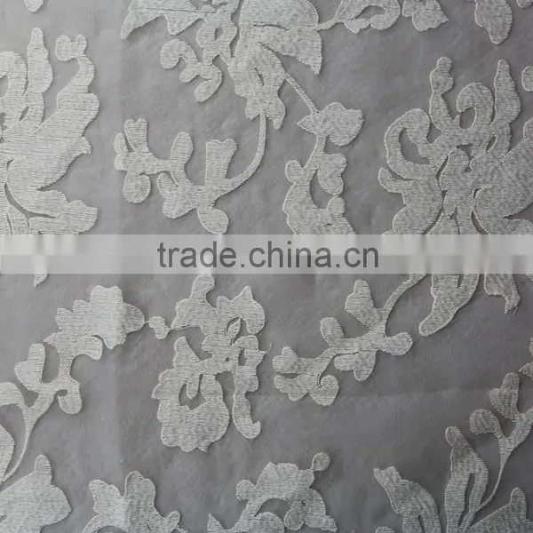 Dress Floral Organza Fabric African Organza Lace Fabric Embroidered Organza Fabric photo-3