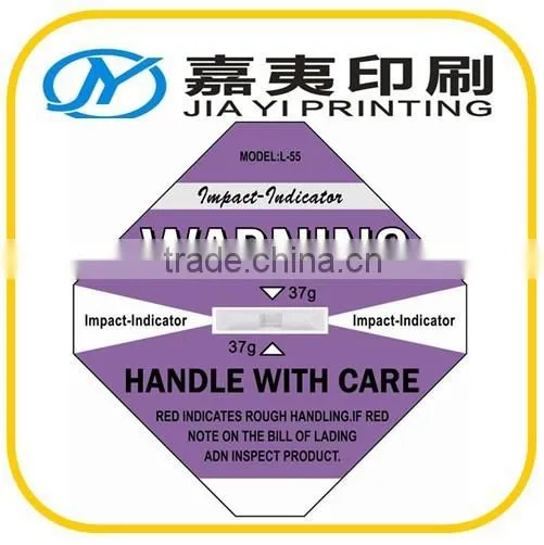 Promotion Impact Indicator Shockwatch Label Prevention Damage Customize Indicator