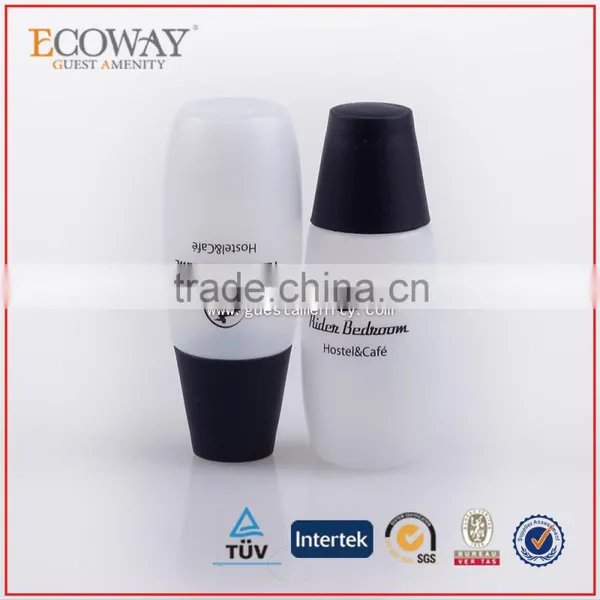 Disposable Cheap White Shampoo Bottles With Black Caps Cosmetic Packing photo-2